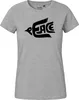 Huuraa Damen T-Shirt Peace Friedenstaube M Sport Grey Bio Produktbild-Vorschau 2