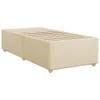 vidaXL Boxspringbett mit Matratze Creme 90x200 cm Stoff Produktbild-Vorschau 7