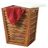 Relaxdays Wäschekorb mit Sitz, Badbank mit Stauraum, 50 l Produktbild-Vorschau 1