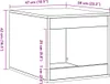 vidaXL Katzenklo Artisan-Eiche 47x59x42 cm Holzwerkstoff Produktbild-Vorschau 8