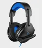 A pair of black and blue gaming headphones. Produktbild-Vorschau