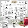 Rub On Sticker Set (6 Stück) – A5 Weihnachten Rub On Produktbild-Vorschau 1