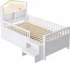 Kinderbett 90 x 200 cm, Mit Sicherheitsgitter,Mit vier Produktbild-Vorschau 9