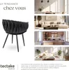 Set de chaises de salle à manger Astano velours design noué Voir les images du produit 7