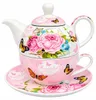 Teeservice Porzellantasse und Teekanne 400ml Geschenk für Produktbild-Vorschau 3