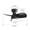 Parrot Uncle 23 pouces Ventilateur de plafond LED avec Voir les images du produit 7