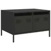 vidaXL Mobile TV nero 68x50x43,5 cm Acciaio laminato a Anteprima dell’immagine prodotto 1