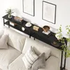 Schmaler Konsolentisch 180 cm mit 2 Ablagen – Sofatisch Produktbild-Vorschau 8