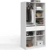Kleiderschrank Livinity Trento Weiß mit 2 Schubladen, Model Produktbild-Vorschau 1