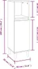 vidaXL Koupelnová skříňka bílá 30x30x100 cm Dřevěný Náhled obrázku produktu 8