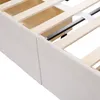 Łóżko tapicerowane Merax 140x200 cm z zagłówkiem o Podgląd zdjęcia produktu 11