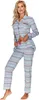 Merry Style Damen Schlafanzug MSTR2001 (Bunte Streifen-1C, Produktbild-Vorschau 3