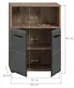 Badezimmer Kommode "Cover" in schwarz matt und Nox Eiche Produktbild-Vorschau 11