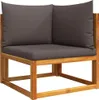 vidaXL 6-tlg. Gartensofa-Set mit Kissen Holz Akazie & Seil Produktbild-Vorschau 5