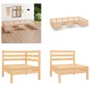 vidaXL 10 tlg. Garten Lounge Set Massivholz Kiefer - Produktbild-Vorschau 1