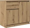 vidaXL Príborník so zásuvkou Artisan dub 71x35x65 cm Náhľad obrázku produktu 2