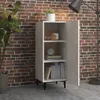 The Living Store Sideboard Betongrau 34,5x34x90 cm Produktbild-Vorschau 3