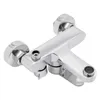 A chrome-plated bathroom faucet is shown against a white background. Podgląd zdjęcia produktu