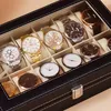 Černý box na hodinky na 10 kusů hodinek Organizér na 10 ks Náhľad obrázku produktu 6