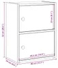 vidaXL Police na knihy vzhled černého dubu 40x24x52 cm Náhled obrázku produktu 8