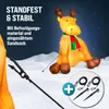 MONZANA® Nafukovací sob 180cm LED osvětlený montážní Náhled obrázku produktu 5