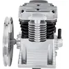 A close-up, studio shot of an air compressor pump unit. Produktbild-Vorschau