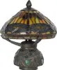 Clayre & Eef Lampada da tavolo Tiffany Ø 22x21 cm Marrone Anteprima dell’immagine prodotto 1