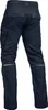 A back view of navy blue work pants with black accents and reflective strips. Produktbild-Vorschau