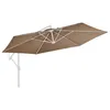 vidaXL Housse de rechange pour parasol Taupe 350 cm Voir les images du produit 9
