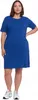 jurk - damesjurk, maat M - zomerjurk, blauw - T-shirtjurk - Productafbeelding-voorbeeld 4