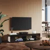 SONNI TV-Schrank Schwarz Hochglanz 135x39x30cm mit Produktbild-Vorschau 1