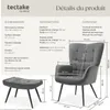 Fauteuil Hygge rembourré, ergonomique, charge maximale 150 Voir les images du produit 6