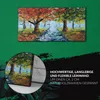 Wandbild Leinwand Bilder Wanduhr 60x30 Landschaft Regen in Produktbild-Vorschau 5