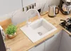 PRIMAGRAN Granitspüle Weiß 55x44cm, Spülbecken 1 Becken + Produktbild-Vorschau 3