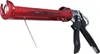 A red caulking gun with black handles is shown against a white background. Produktbild-Vorschau