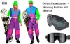 80er Offset-Snowboarder-Anzug – Ski Anzug Uni Gr. S - XXL Produktbild-Vorschau 1