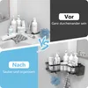 2 Stück Duschablage Ohne Bohren Schwarz Eckregal, Produktbild-Vorschau 8