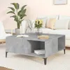 vidaXL Couchtisch Betongrau 80x80x36,5 cm Holzwerkstoff Produktbild-Vorschau 2