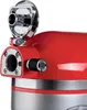 A close-up view of the top part of a red kitchen mixer. Podgląd zdjęcia produktu