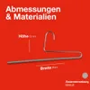 MAWA Hosenbügel, 10er-Set, rutschfest, 35 cm, Silber, Produktbild-Vorschau 5