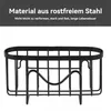 A black metal rack for a kitchen sink, shown against a white background. Produktbild-Vorschau