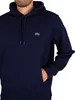 Lacoste Logo Pullover Hoodie, Blau 3XL Produktbild-Vorschau 4