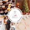 A collage of images showcasing different uses for organza gift bags, including chocolates, Christmas decorations, weddings, and jewelry. Produktbild-Vorschau