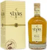 A bottle of Slyrs Single Malt Whisky and its gift box are presented side-by-side against a white background. Produktbild-Vorschau