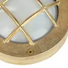 Außenleuchte Wand IP64 G9 Ø 14 cm Glas Messing massiv Produktbild-Vorschau 7