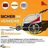 SAMAX 360° drehbarer Fahrradanhänger 2in1 Jogger - in Rot - Produktbild-Vorschau 5
