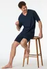 Pigiama da uomo Schiesser Comfort Essentials - blu notte - Anteprima dell’immagine prodotto 1