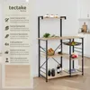 A kitchen shelf unit with various items displayed on it, set against a plain background with marketing text on the left. Náhled obrázku produktu