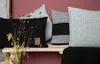 Knit Factory Roxx Kissen - Schwarz/Grau - 50x50 cm Produktbild-Vorschau 4