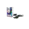 A box of multi-color LED lights and the lights themselves are displayed. Voir les images du produit